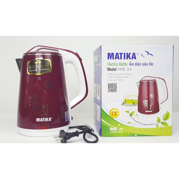 ẤM ĐUN NƯỚC SIÊU TỐC MATIKA 2.0 LÍT