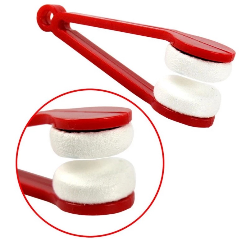 Dụng cụ vệ sinh mắt kính hai mặt bằng microfiber mềm mại đa năng