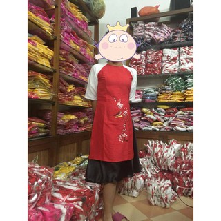 ÁO DÀI ĐŨI THÊU