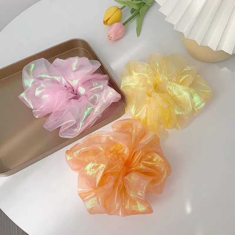 DDFI - Mermaid Color Simple Hair Tie INS Sweet Rubber band hair bundle hair headdress A4A02