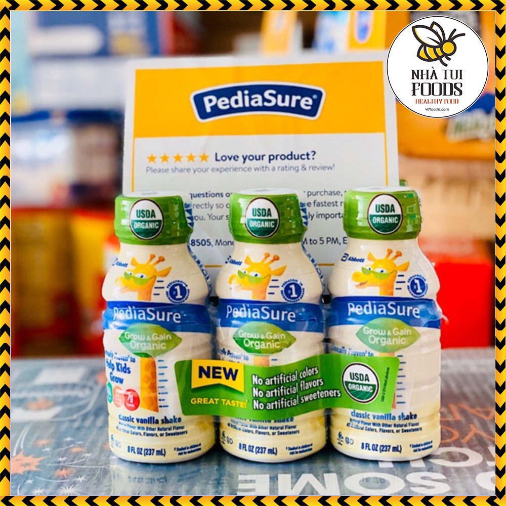 Sữa Pediasure Organic dạng nước mẫu mới 237ml date 12.2021