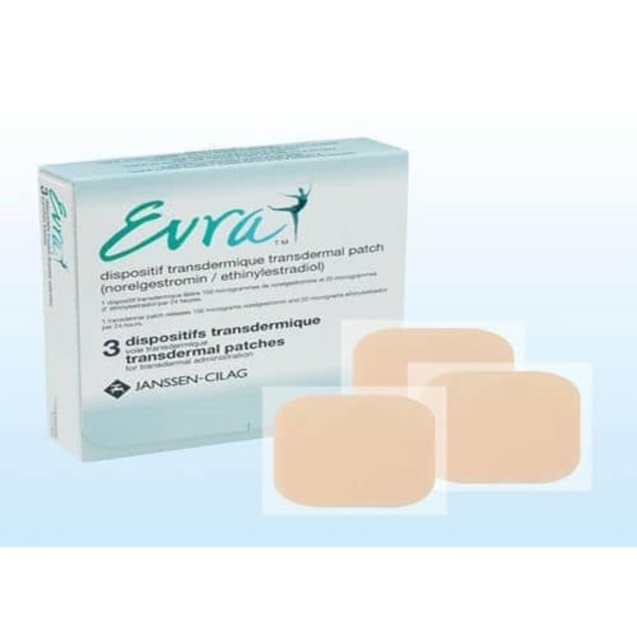 Miếng dán tránh thai Evra Transdermal Patch Thái Lan