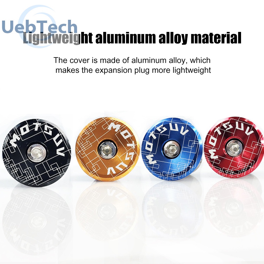 Set 2 nút bịt tay cầm xe đạp bằng hợp kim nhôm Uebtech