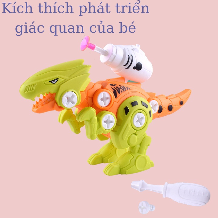 Đồ chơi mô hình khủng long Tyrannosaurus Jurassic HDY lắp ráp DIY làm quà tặng giáo dục cho bé trai
