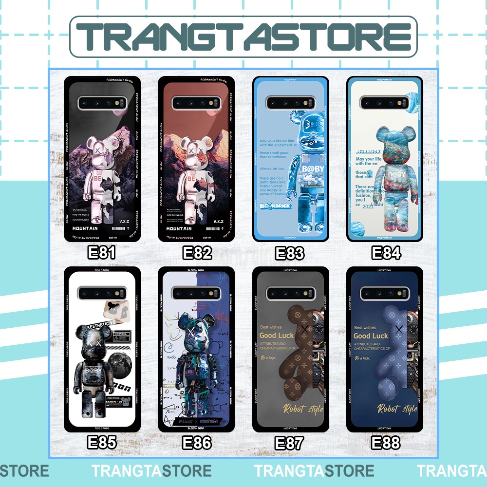 Ốp lưng Samsung S10 / S10 5G / S10 Plus / S10+ in hình gấu Bearbrick,Mountain,xanh,đen,đỏ giá rẻ