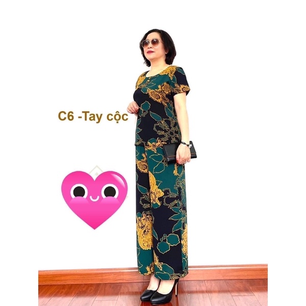 BỘ ĐỒ TRUNG NIÊN CHO BÀ CHO MẸ _CHẤT LỤA HÀN CHÂU CAO CẤP SANG TRỌNG