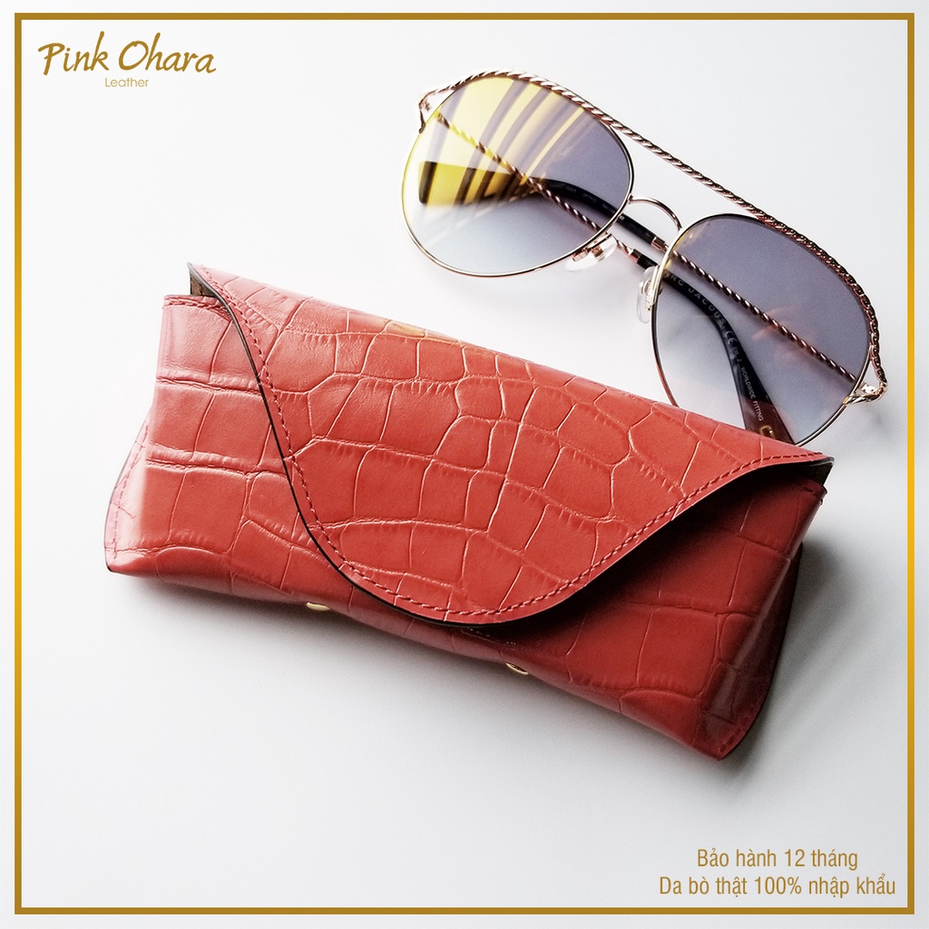 Bao da mắt kính Pink Ohara