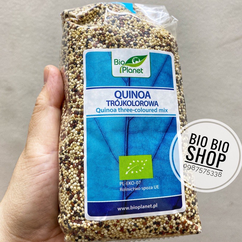 0,5 kg Diêm Mạch Quinoa hữu cơ 3 màu Usda Green Nature // Bio Planet 500g