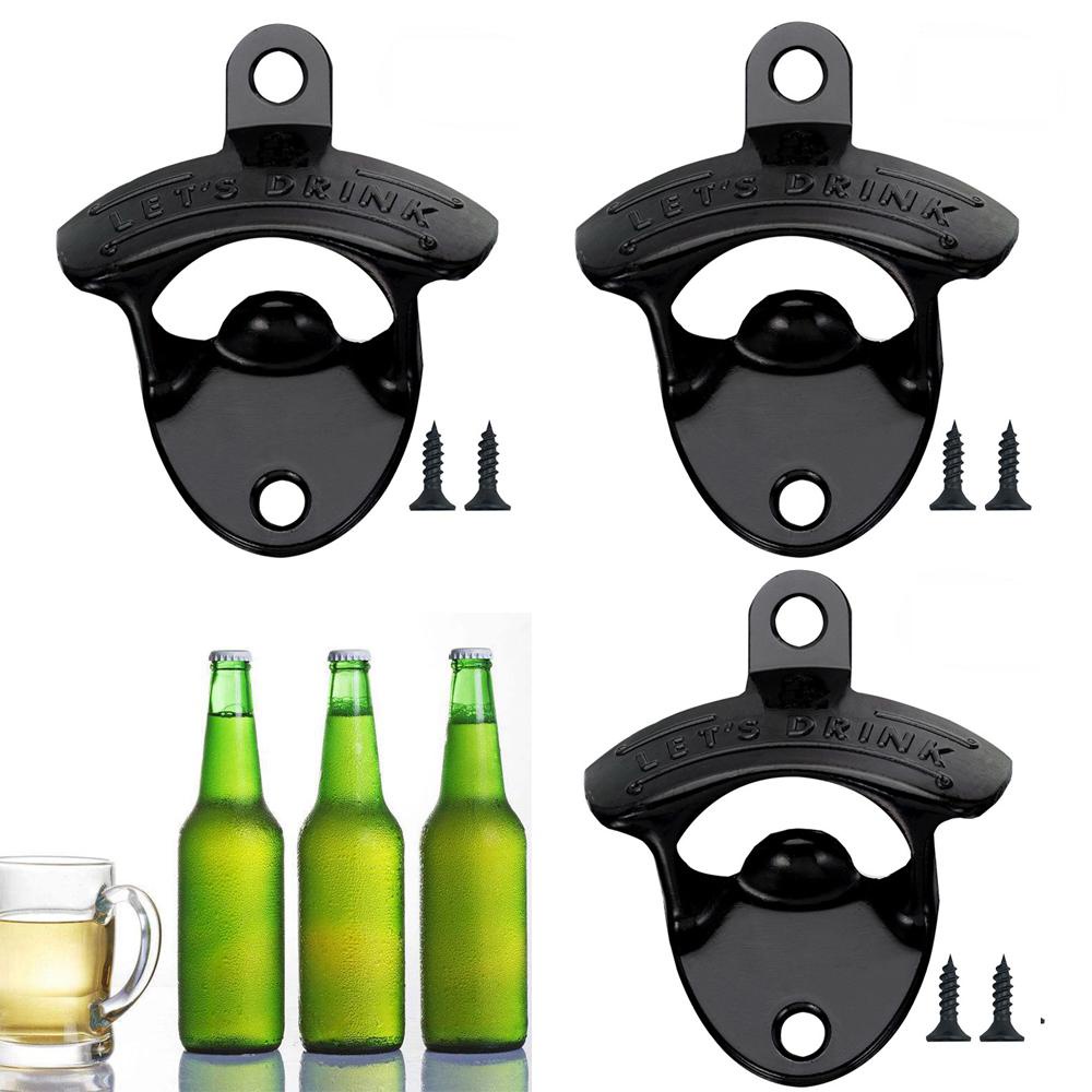Dụng Cụ Mở Nắp Chai Gắn Tường Bằng Hợp Kim Kẽm Phong Cách Vintage