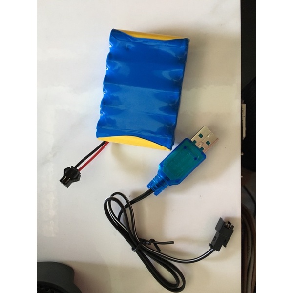 Bin sạc cho xe điều khiển 6v