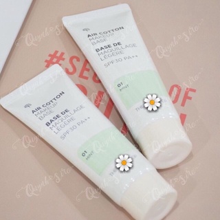 Kem lót the face shop air cotton - tone xanh lá