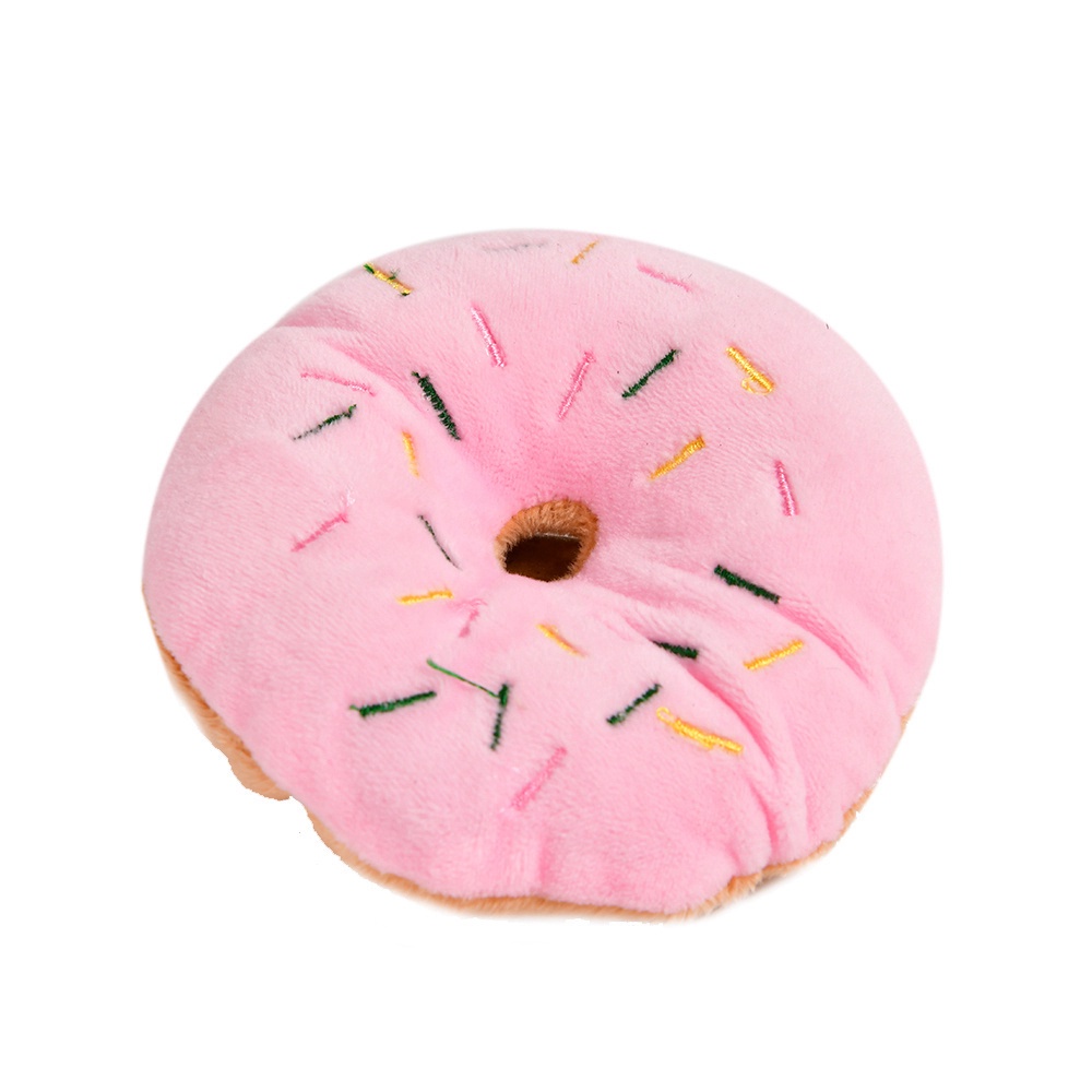 Đồ Chơi Thú Cưng Sang Trọng Bánh Rán Đồ Chơi Thú Cưng Đồ Chơi Chó Con Dễ Thương Đồ Chơi Vui Nhộn Mèo Con Kêu Cót Két Đồ Chơi