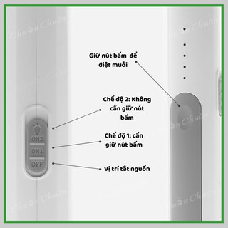 Vợt Muỗi Chuồn Chuồn ❤️FREESHIP❤️ Vợt muỗi thông Minh Kiêm Đèn Bắt Muỗi Tự Động 2 Trong 1 Bảo Hành 12 Tháng