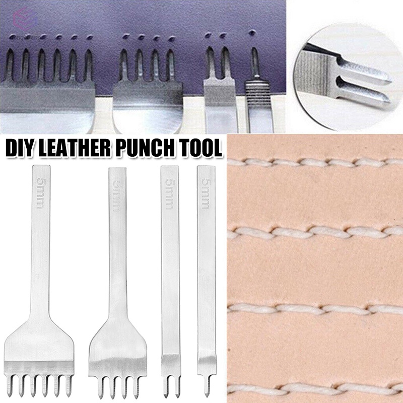 Dụng Cụ Đục Lỗ Đồ Da Thủ Công Chất Liệu Thép 3/4/5/6mm