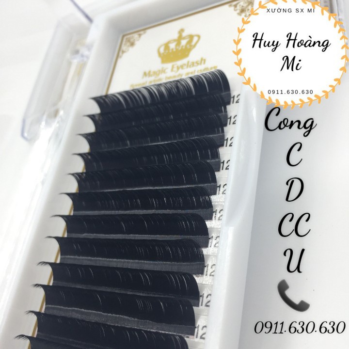Mi Khay Lông Chồn Magic - 0.07 - cong - C, CC ,D , LD _DỤNG CỤ NỐI MI _ HUY HOÀNG MI