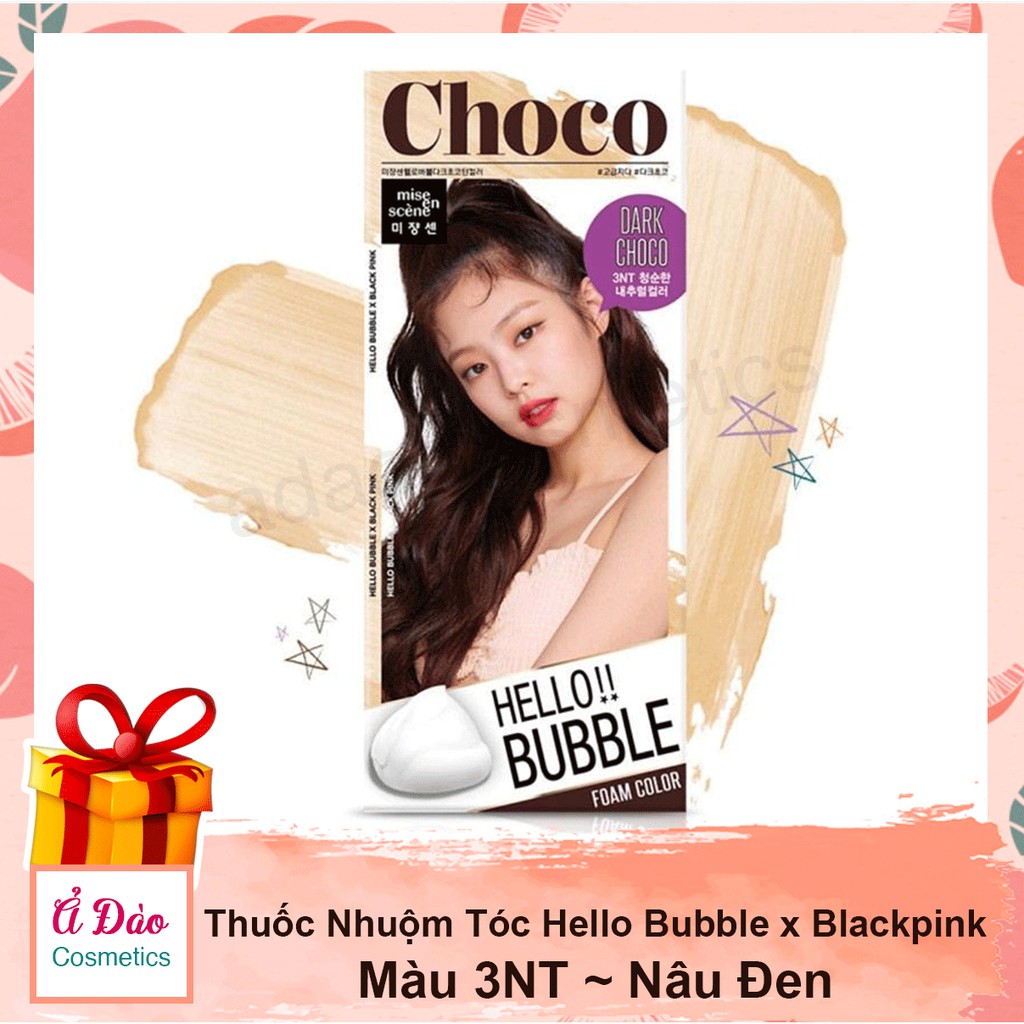 Thuốc nhuộm tóc BlackPink màu Chocolate / Thuốc nhuộm tóc màu nâu tại nhà Mise En Scence 3NT