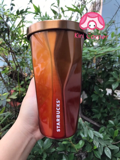 Ly giữ nhiệt STARBUCKS cầu vồng góc cạnh