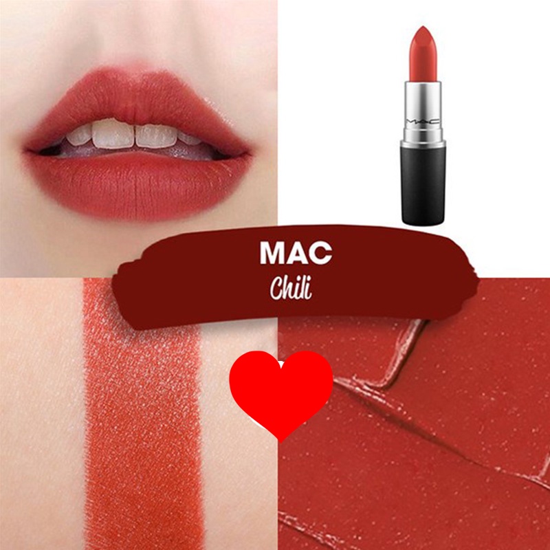 [Minisize] [Bill Mỹ ở ảnh cuối] Son Mini Mac Matte Lipstick màu 602 Chili | BigBuy360 - bigbuy360.vn