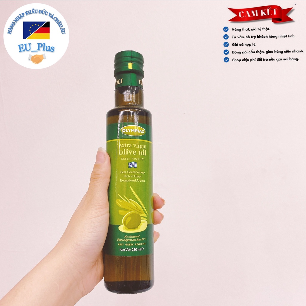 Dầu oliu Olympias EXtra Vingin 250ml Hy Lạp Date mới về