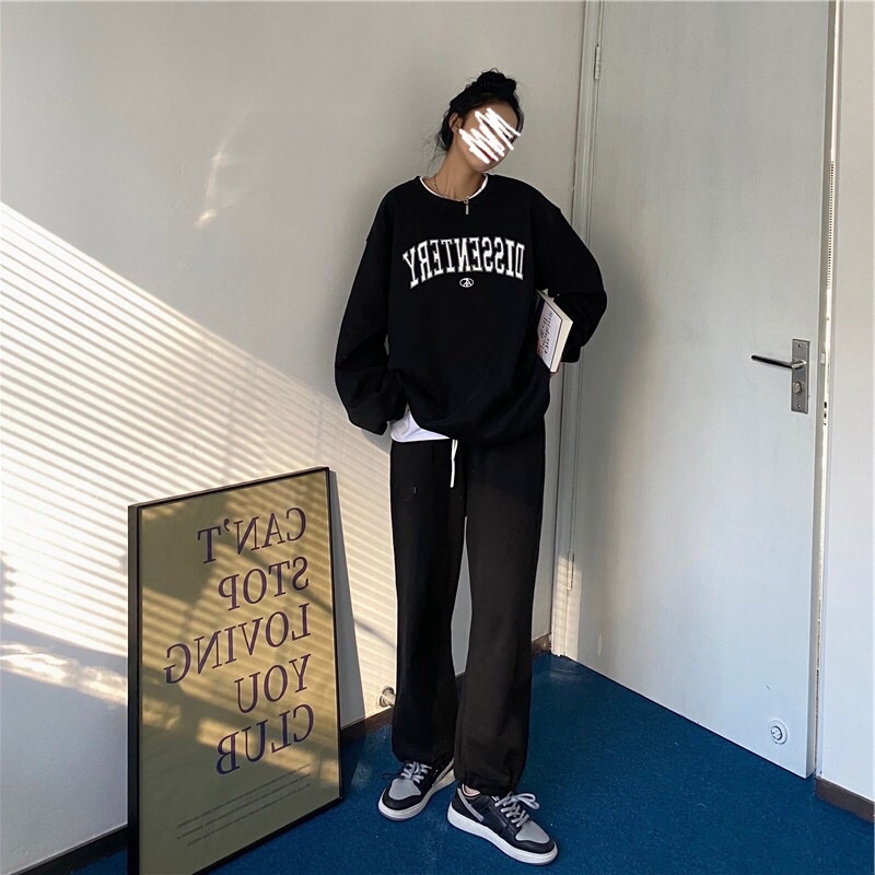 Áo Sweater Dissentery phong cách Ulzzang Hàn Quốc tay dài họa tiết in hình phong cách cá tính CoolZ CZ5061 | BigBuy360 - bigbuy360.vn