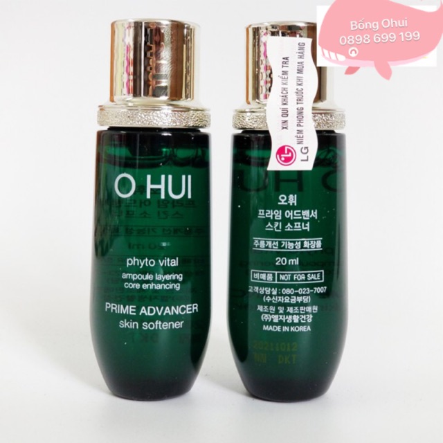 Nước Hoa Hồng Ohui Prime Advancer Skin Softener 20ml