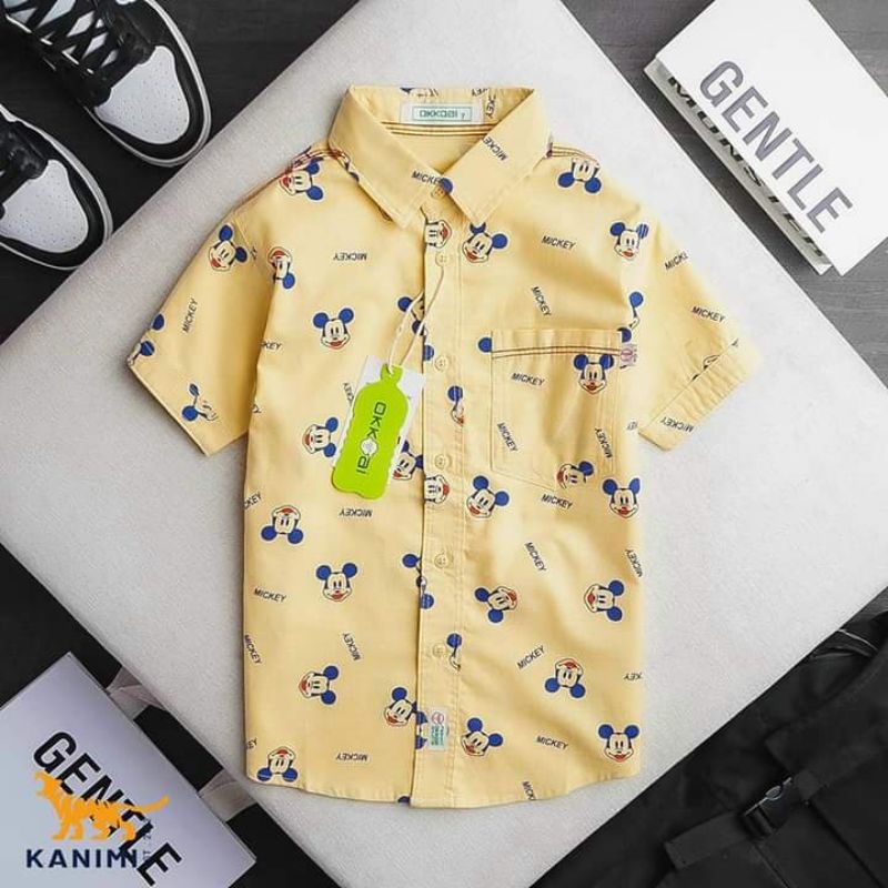 Áo sơ mi bé trai xuất dư