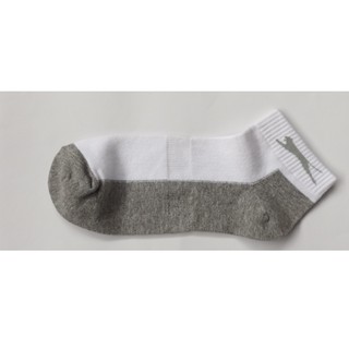Tất nam cổ ngắn Slazenger màu trắng pha ghi MN3013
