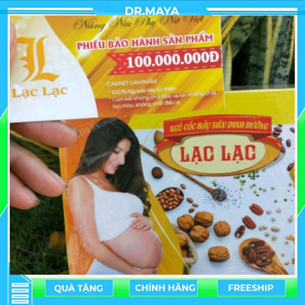 Ngũ cốc bầu siêu dinh dưỡng Lạc Lạc (hộp30 gói), mẹ không lo táo bón, con tăng cân