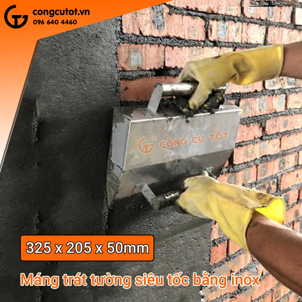 Máng trát tường siêu tốc dày 0.8mm cỡ 325 x 205 x 50mm