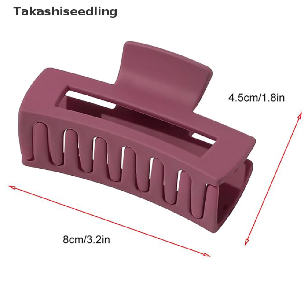 Kẹp tóc càng cua dáng vuông nhám thiết kế đơn giản thời trang dành cho nữ