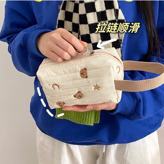 Túi Đựng Đồ Trang Điểm Hình Gấu Dễ Thương