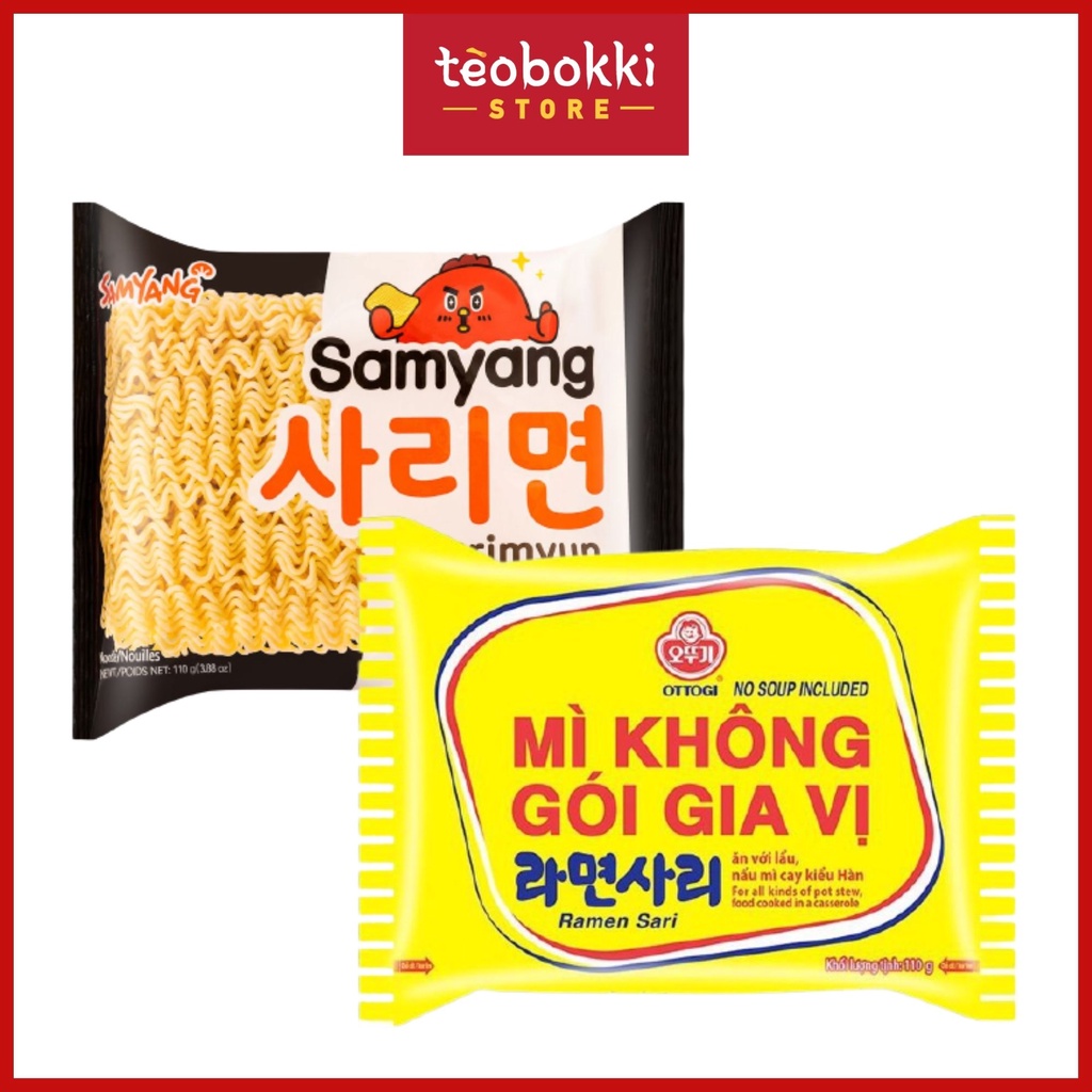 Mì không gói gia vị - Mì ăn lẩu Hàn Quốc