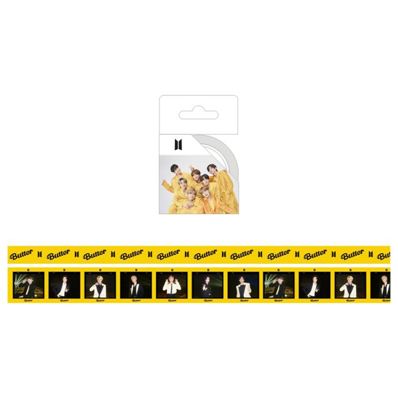 Set 2 cuộn băng keo in hình BTS dùng trang trí DIY