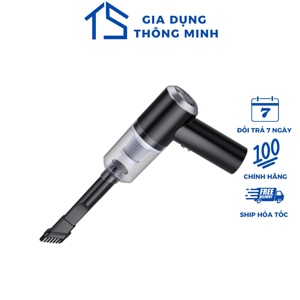Máy hút bụi cầm tay mini không dây - đa năng - lực hút  9000 Pa - Công suất: 120W