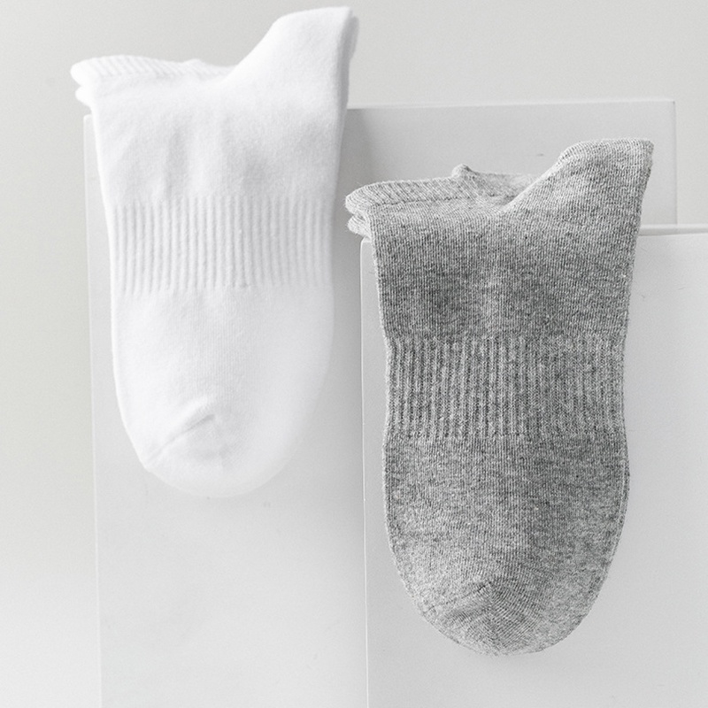 Vớ Cotton Thể Thao Màu Sắc Đơn Giản Thoáng Khí Cho Nam Nữ