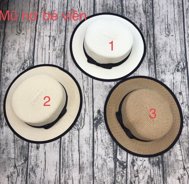 Mũ cói nhiều mẫu xinh xắn cho bạn gái