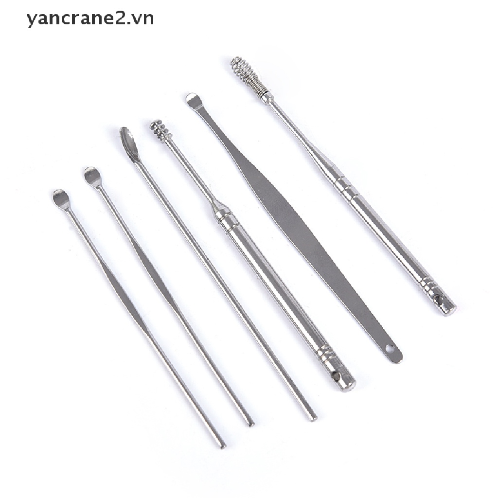 Bộ 6 Dụng Cụ Lấy Ráy Tai Bằng Inox Tiện Dụng