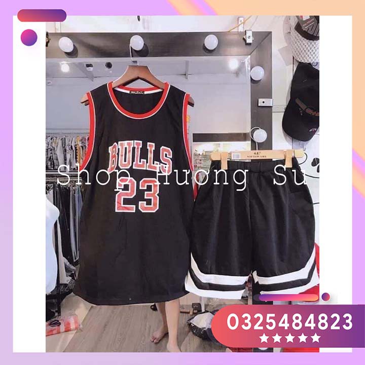 [Mã FASHIONXANH264 giảm 10K đơn 50K] Set Áo Huyền Thoại Bóng Rổ BULLS 23 + Quần V (Kèm Ảnh Thật Và Video)