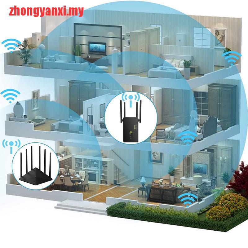 Bộ khuếch đại tín hiệu WiFi 1200M kèm ăng ten mở rộng chuyên dụng | WebRaoVat - webraovat.net.vn