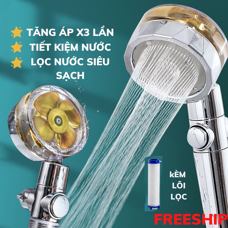 Vòi Hoa Sen Vòi Sen Tăng Áp Hợp Kim Nhôm Cao Cấp Áp Lực Mạnh Sun.z