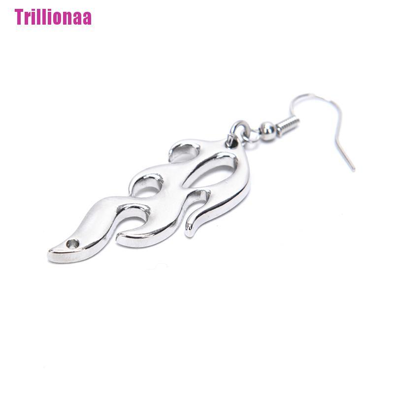 Bông Tai Dáng Dài Hình Ngọn Lửa Phong Cách Punk Hip Hop Thời Trang Cho Nữ