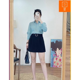 Áo sơ mi lụa túi ốp ngực, áo sơ mi công sở