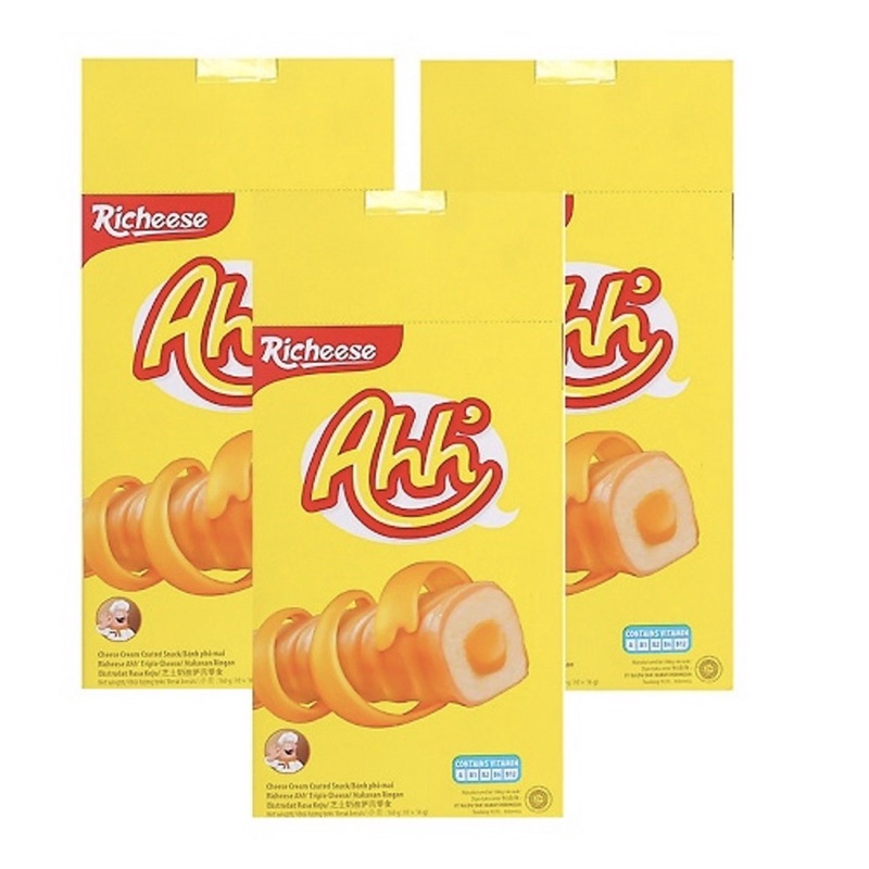 Bánh xốp phô mai Richeese (hộp 10 cây)