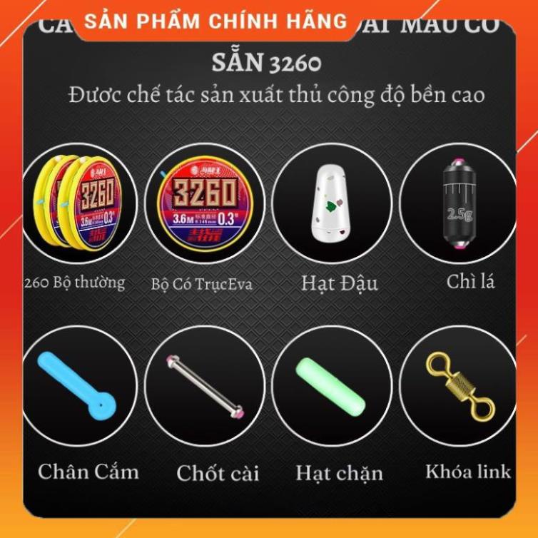 🐠 Trục Câu Đài 3260 Trục Buộc Sẵn Cước Câu Cá Tàng Hình , Có Đủ Size 🐠
