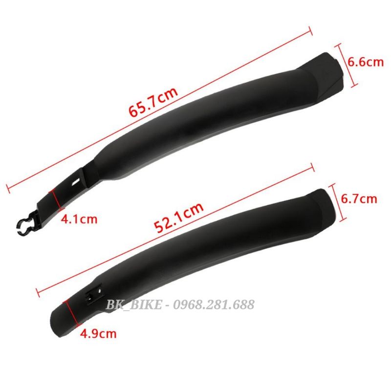 Chắn Bùn Xe Đạp Dài - Nhựa ABS Dẻo, Bền Bỉ, Lắp Cho MTB 26in