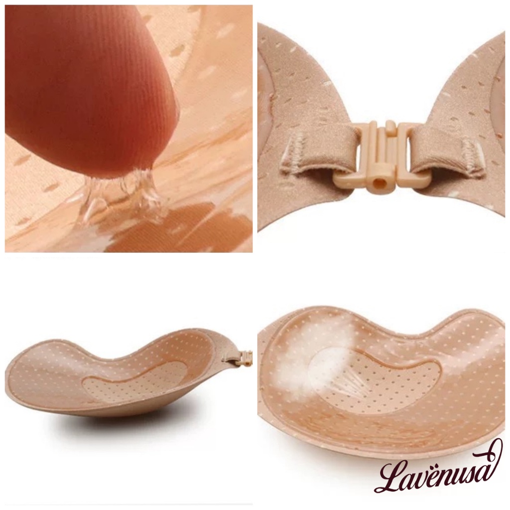Miếng dán ngực cài trước nâng ngực siêu dính hình quả xoài LAVENUSA AL35