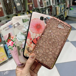 Ốp lưng galaxy j7 prime dẻo đính đá hoa châu âu