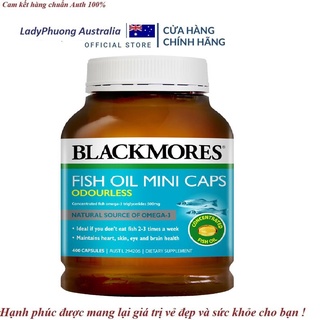 Dầu cá Blackmores Odourless fish oil Mini Caps - Dầu cá không mùi blackmores 400v Úc