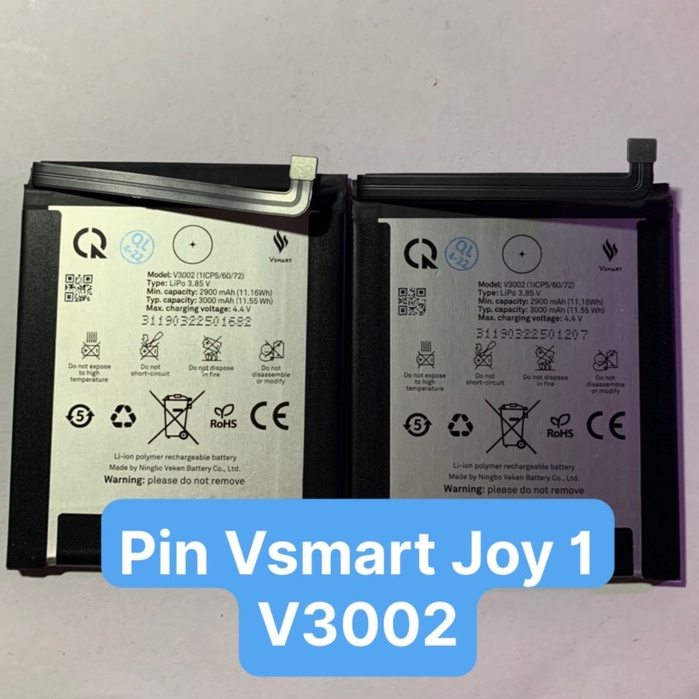 Pin chính hãng Vsmart V3002 | Vsmart Joy 1 - 3000mAh - có bảo hành