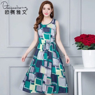 Đầm maxi voan hoa